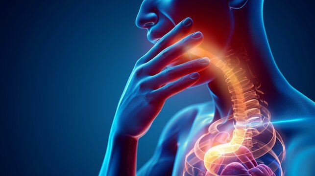 Gastroesophageal reflux disease GERD occurs when stomach acid repeatedly flows back into the tube connecting your mouth and stomach esophagus