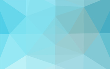 Fototapeta premium Light BLUE vector low poly texture.