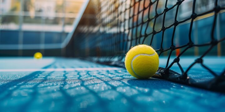 Yellow padel tennis ball