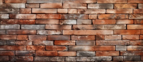 Brick wall texture for interior design with copy space.