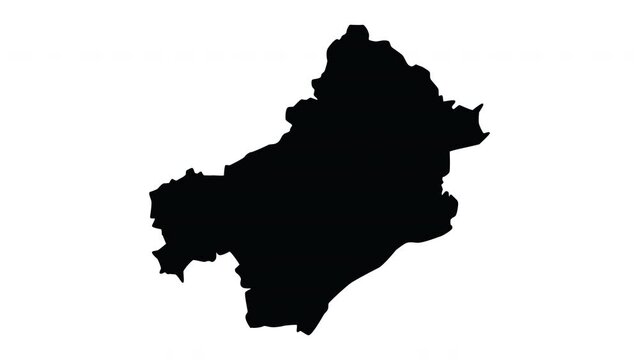 Animation forming a map of Errachidia in Morocco