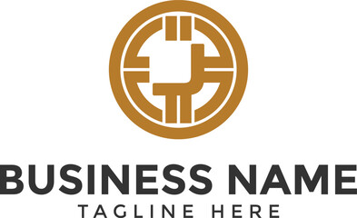 Obraz premium letter J crypto logo, crypto coin business logo icon for website. blockchain and digital currency symbol crypto currency token