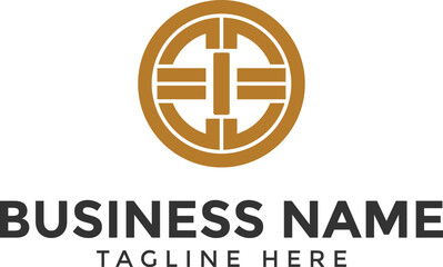 Obraz premium letter I crypto logo, crypto coin business logo icon for website. blockchain and digital currency symbol crypto currency token