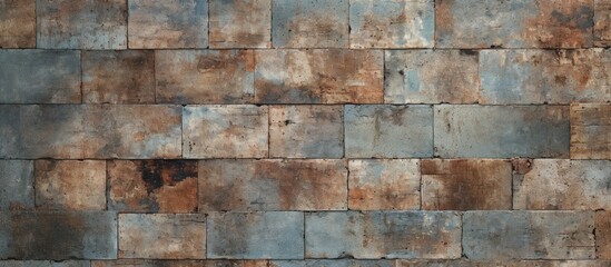 Distressed rectangular pattern seamless backdrop tile