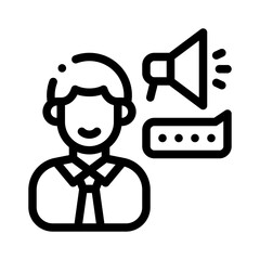 community manager line icon