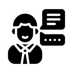 community manager glyph icon