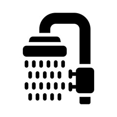shower glyph icon