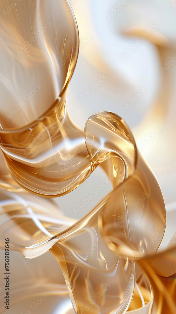 Poster amorphous structure changing its shape