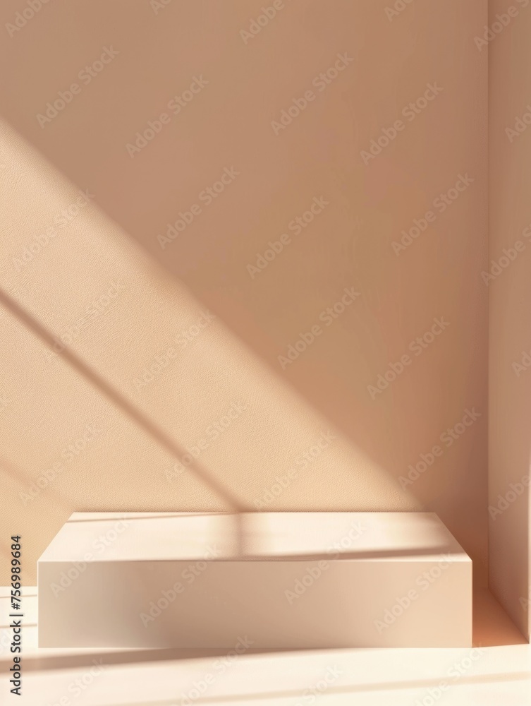 Poster white box with shadow on it