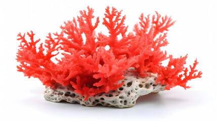 beautiful coral on white background