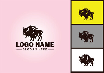 bison logo vector art icon graphics for business brand icon bison logo template © sahadul