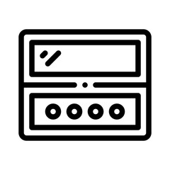 eye shadow line icon