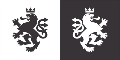 Illustration vector graphics of lion icon