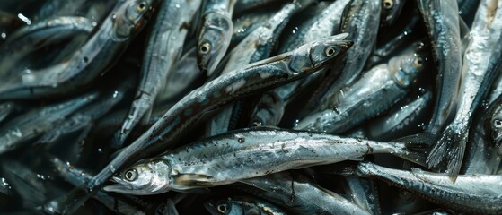 Fototapeta premium Freshest anchovies just caught