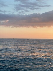 Tranquil Sunset Over Rippling Waves