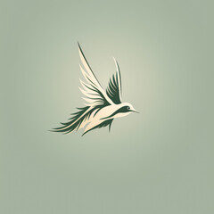 Logo illustration, vector, simple, Bird