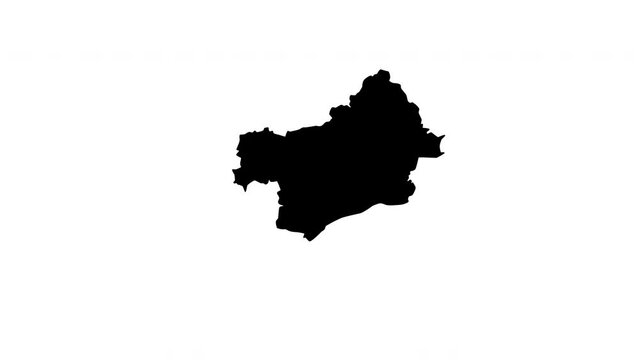 animated video of Errachidia map in Morocco