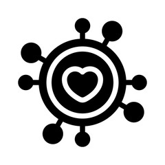 heart glyph icon