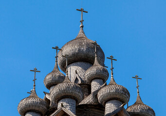 Wooden church on island Kizhi, Russia