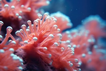 Naklejka na ściany i meble Photo of a coral colony on a reef, Egypt