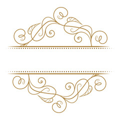 Vector floral split monogram template - 757000204