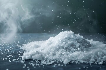 natural white salt concept,mineral resource