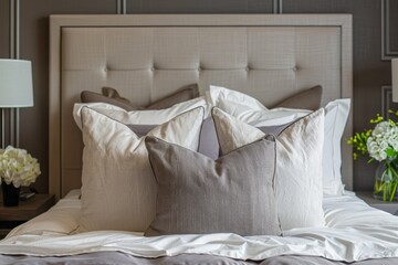 Stunning photos of modern bedroom with comfy orthopedic pillows