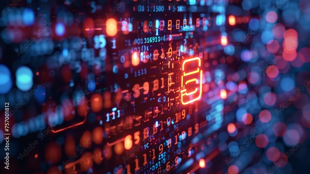 Poster an encrypted 5g mobile network offering unparalleled security and speed