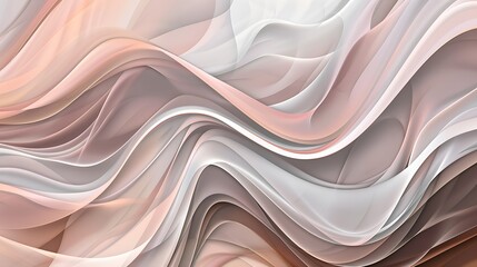 Obraz premium abstract background with elegant curvy waves, neutral tones