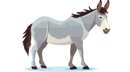 Obraz na płótnie Canvas Donkey vector design flat design flat vector