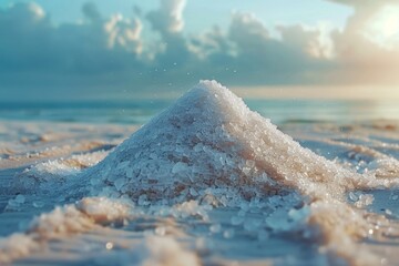 natural white salt concept,mineral resource - obrazy, fototapety, plakaty