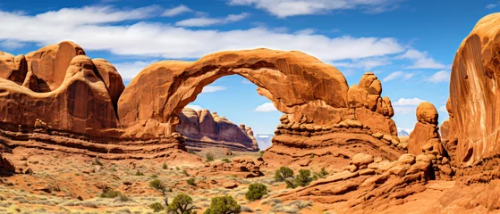 Fototapeten Arches rock in national park with perfect natural view © Ashley