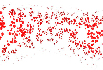 Light Red vector template with liquid shapes.