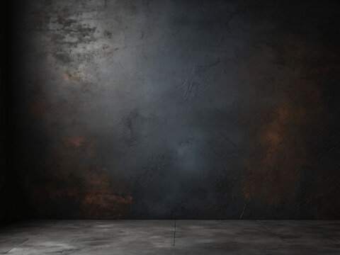 Textured dark charcoal grey background for food photography or simila.