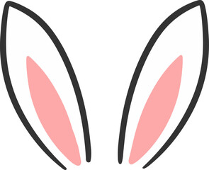 Rabbit ears, bunny, ears, Easter, illustration, decoration, cute, cartoon, headdress,