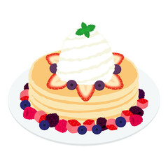 パンケーキのイラスト