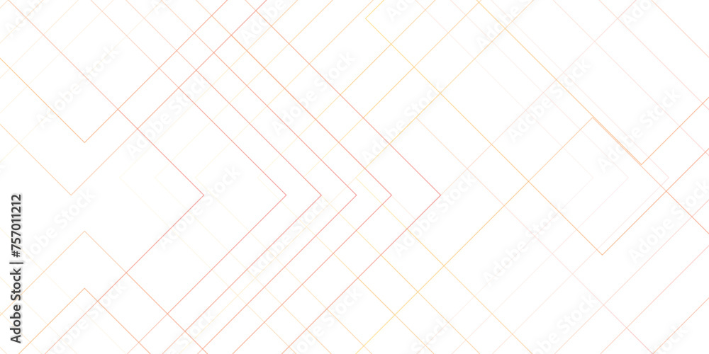 Aufkleber Abstract seamless modern architecture white and red color technology concept with geometric line. Simple block background with lines. Futuristic blueprint background with modern design.