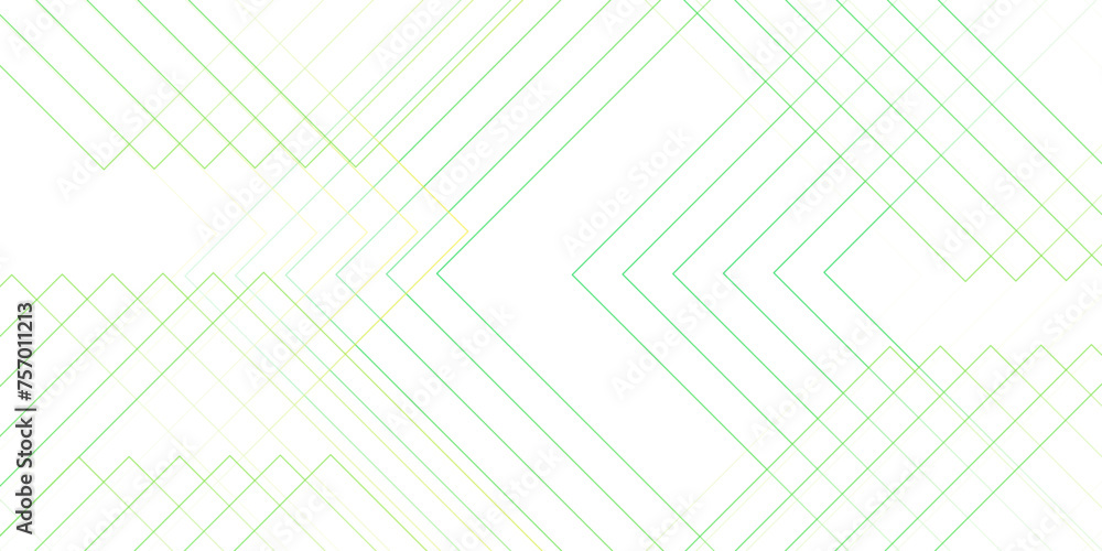 Aufkleber Abstract seamless modern architecture white and green color technology concept with geometric line. Simple block background with lines. Futuristic blueprint background with modern design.