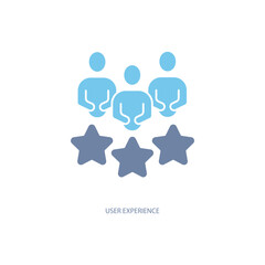 user experience concept line icon. Simple element illustration. user experience concept outline symbol design.