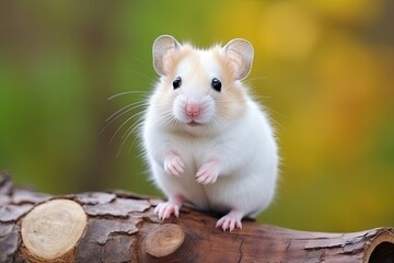 Children's favorite pet is white hamster.