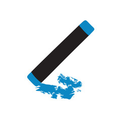 blue vector pastel chalk and trace from it