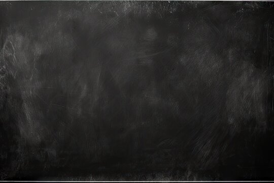 Abstract background of a black board with white chalk marks suitable for wallpaper or educational purposes