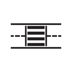 zebra cross icon vector illustration design