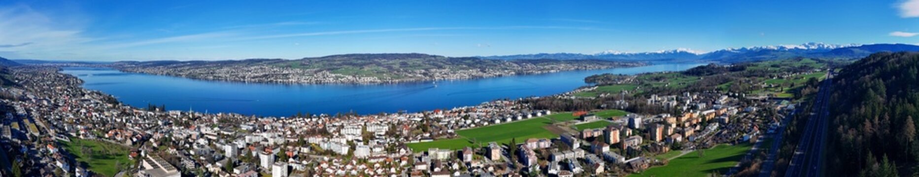 Z&uuml;richsee Panorama 26.2.2024