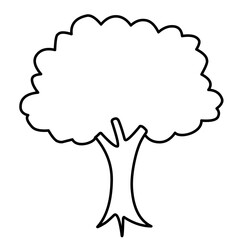Tree Vector Line Icon