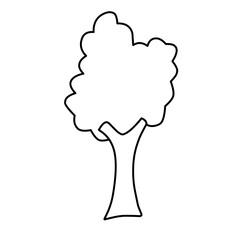 Tree Vector Line Icon
