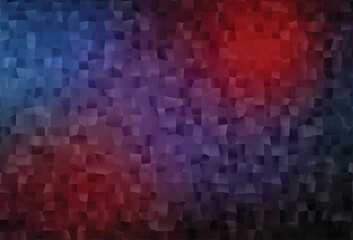 Dark Blue, Red vector abstract mosaic backdrop.