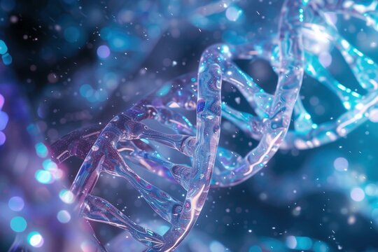 DNA Strang, abstrakter Hintergrund 