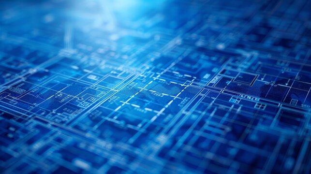 a blueprint showcasing the architectural plans for a building