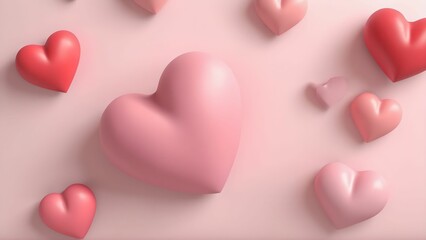 Vector symbols of love for Happy Women's, Mother's, Valentine's Day, birthday greeting card design.